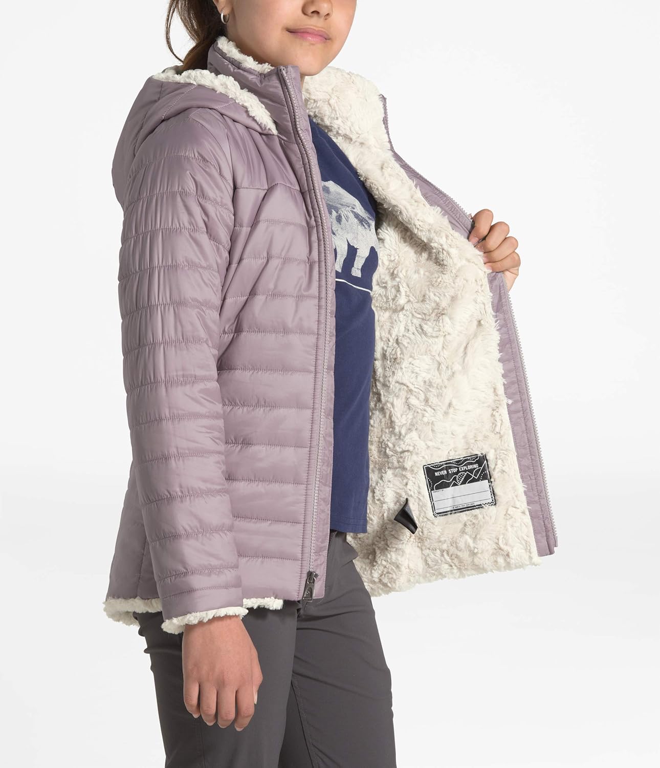 the north face kids mossbud swirl parka