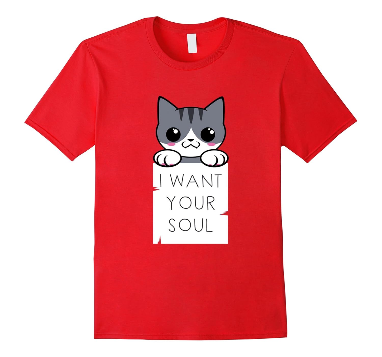 Halloween Cat Shirt - I Want Your Soul Cute Cat kitties Shir- TPT