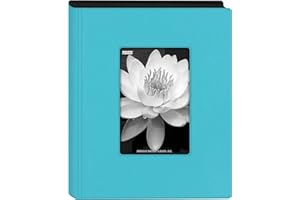 Pioneer Photo Albums - KZ-46/AQ KZ-46 Aqua Blue Mini Frame Cover Photo Album, 4" x 6"