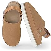 Genuine Suede Clogs for Women - Memory Foam Platform Clogs Lightweight Womens Clog & Mules Golden Star Clog Sandals Potato Shoes 2025