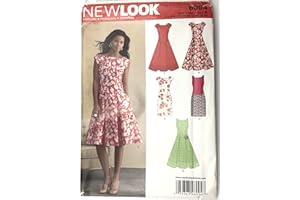 Simplicity New Look U06094A Misses Dresses Sewing Pattern, Red, A (8-10-12-14-16-18)