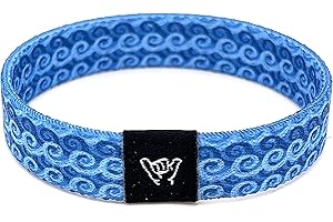 Hang Loose Bands - Coastal Bracelet for Men, Women & Teens - Comfy Tribal Print and Boho - Western Style Reversible Wristband