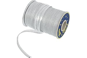 uxcell 55 Yards Polyester Satin Bias Trim, 0.4 Inch Piping Trim Double Fold Piping Bias for Sewing Trimming DIY Crafting, Sil