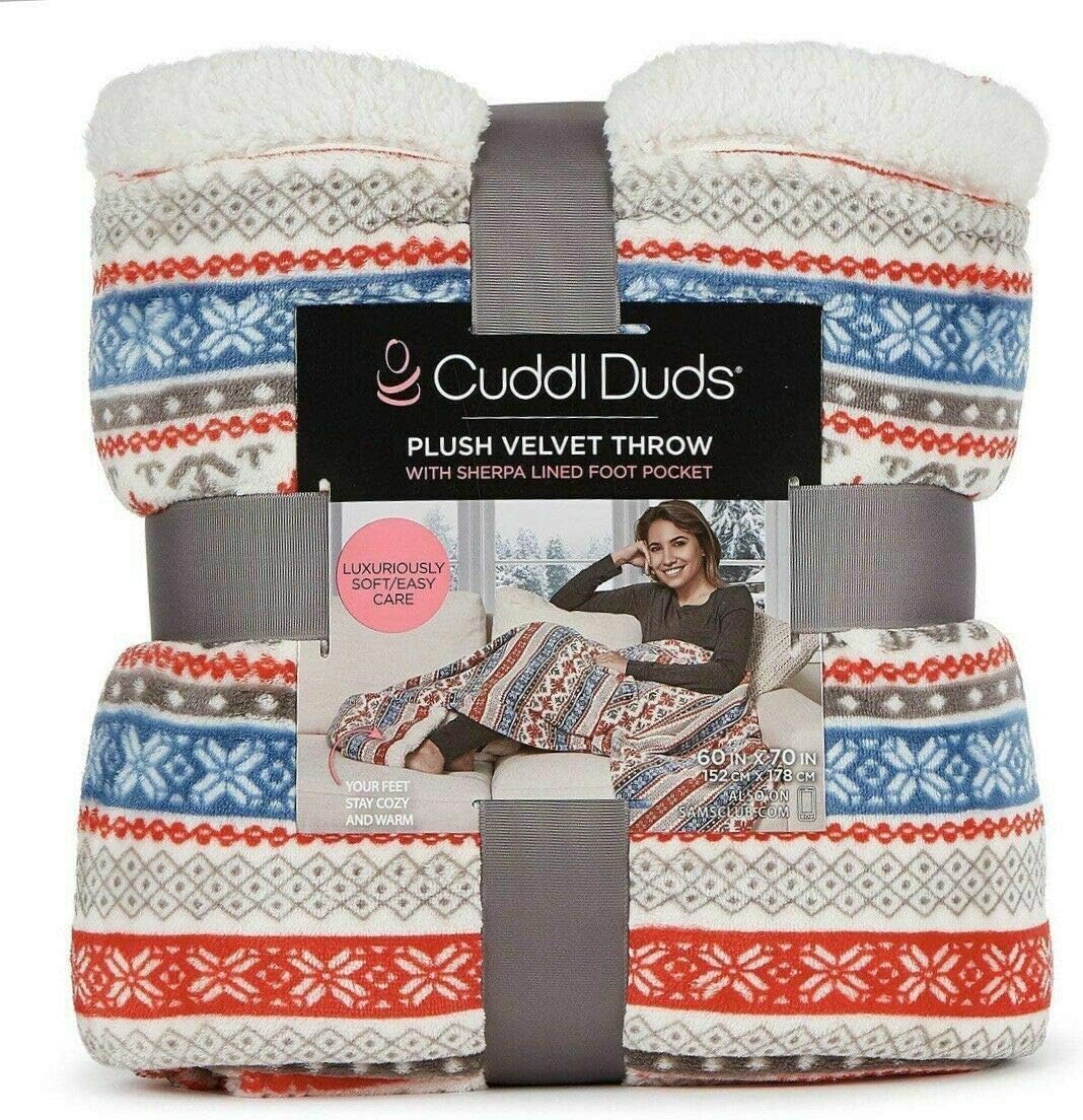 Cuddl Duds Footed Blanket Clearance, 50 