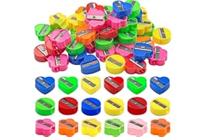 ELANE 90 Pcs Bulk Pencil Sharpeners for Kids,Manual Pencil Sharpeners Bulk Pencil Sharpeners Handheld,Small Pencil Sharpener 