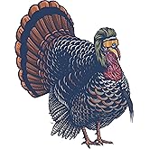 STICKY DUDE Turkey Mullet Fishing Sticker, 5 inches - Yeti Cup Vinyl Waterproof Decal for Car Laptop Wall Window Bumper