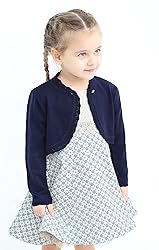 Lilax Little Girls' Knit Long Sleeve Button Closure