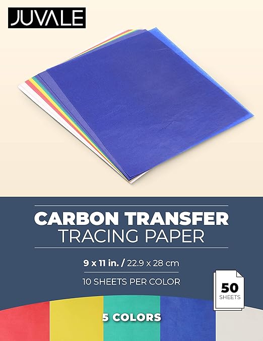 Carbon Transfer Tracing Paper (9 x 11 in, 50 Pack)