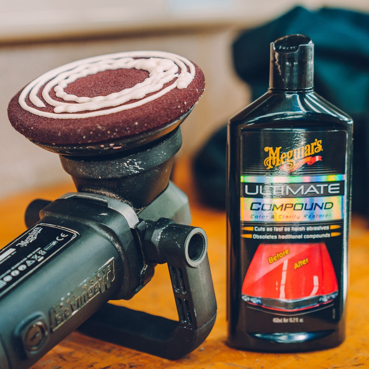 Meguiar's Ultimate Compound Colour & Clarity Restorer 450ml for hand or