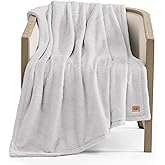 UGG Faux Fur Throw Blanket - Cozy Room Decor & Home Decor, Soft Luxury Bedroom Decor & Living Room Decor, Warm Throw Blanket for Couch, for Teen Girls Women, 50x70 (Stone)