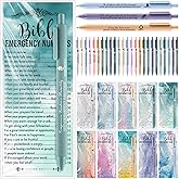 Feifeiya 200 Sets Christian Gifts Bulk Bible Emergency Numbers Religious Bookmarks Bible Verse Pens Religious Gifts for Church Sunday School Operation Bulk Items