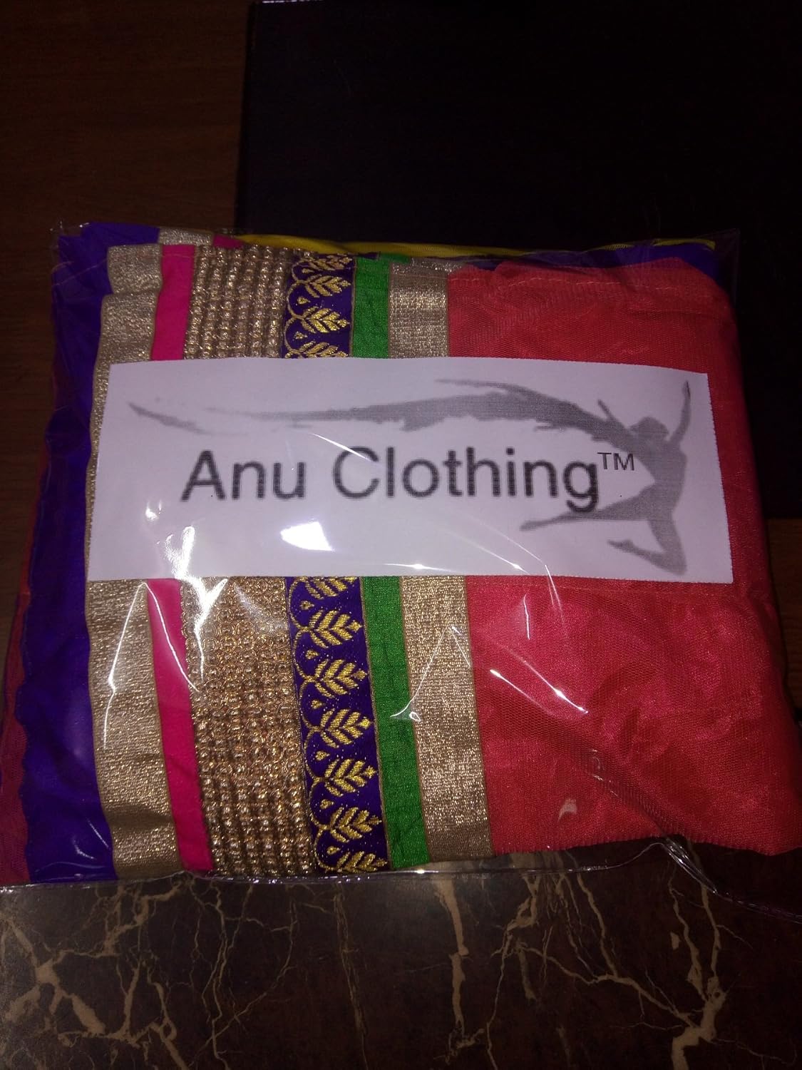 anu clothing women's net lehenga choli (aasr005) (red) (free size)