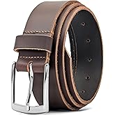 Ashford Ridge Made in England 34mm Full Grain Leather Belt with Classic Buckle