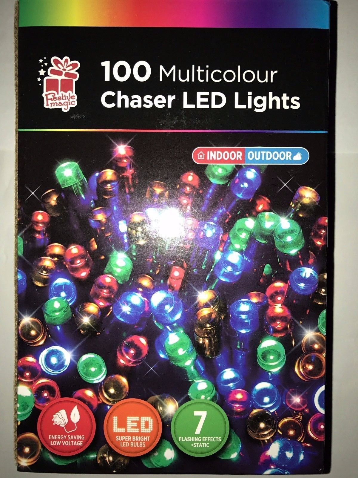 Multi Function Timer LED Lights (Multi, 100 LED)