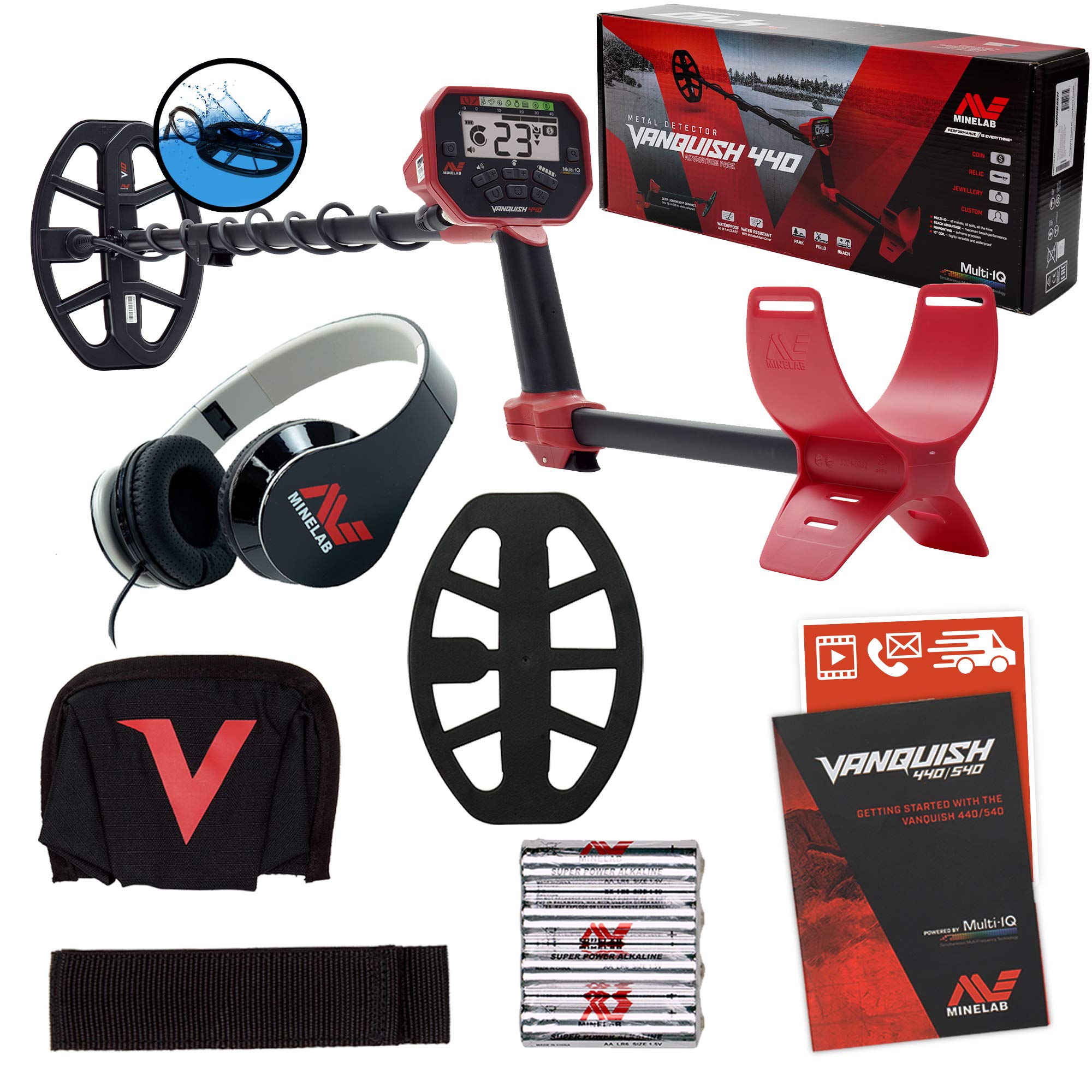 Minelab Vanquish 440 Metal Detector With V10 10 X 7 Double D Waterproof Coil Minelab Vanquish 440 Detector With Pro Find 15 Pinpointer Minelab 3720 0002 Equinox 800 Metal Detector Black Buy Online In Angola