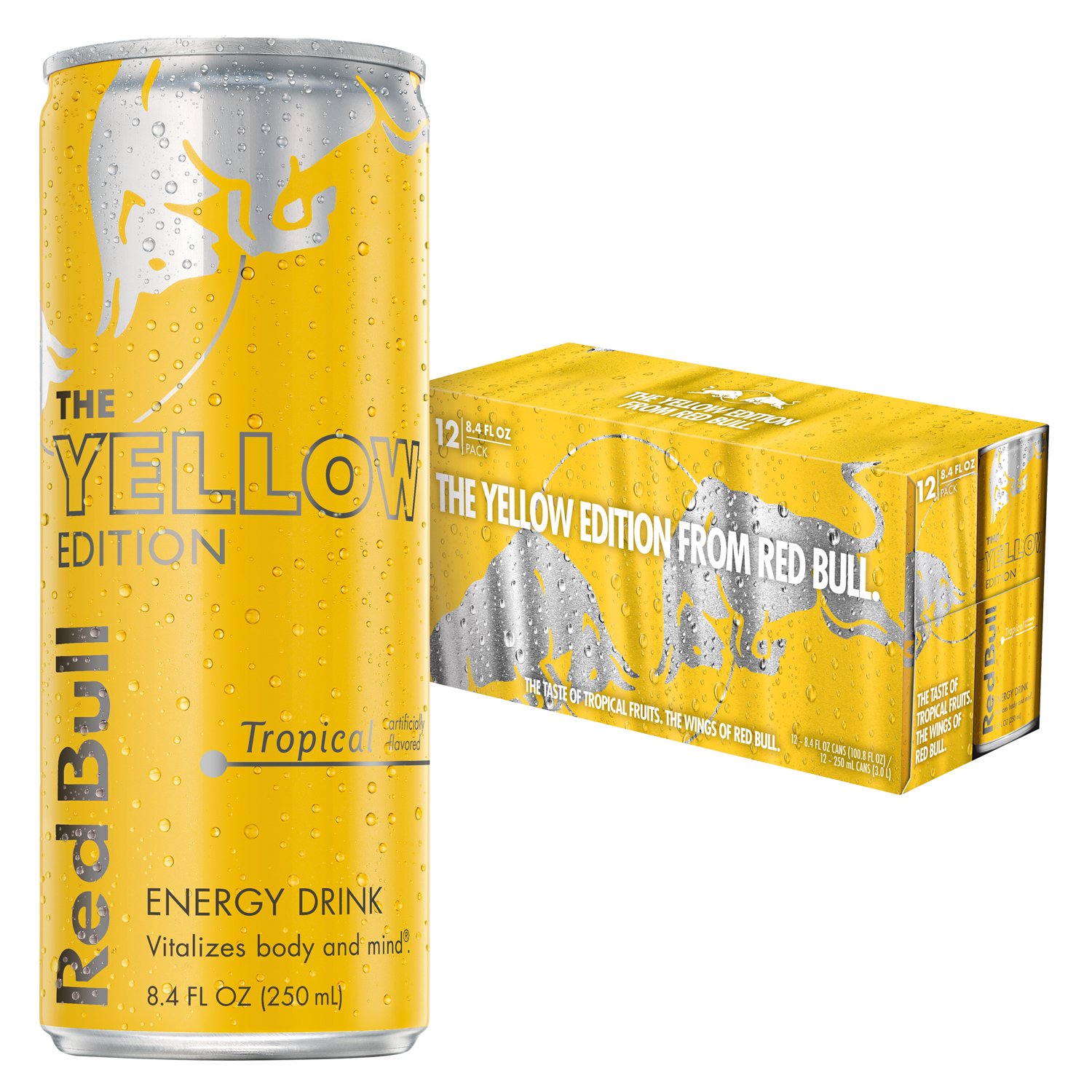 Red Bull Yellow Edition Energy Drink, 8.4 Ounce (Pack of 12