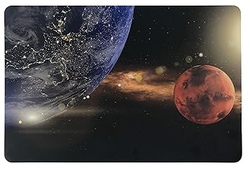 Schreibtischunterlage Erde und Blutmond 40 x 60 cm abwischbar