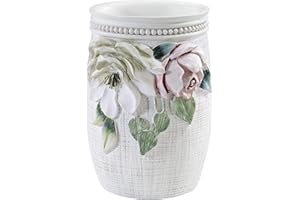 Avanti Linens - Tumbler, Guest Bathroom Essentials, Floral Home Decor (Spring Garden Collection)