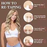 GOO GOO Tape In Hair Extensions 18 inch 25g 10pcs 16/22A Golden Blonde view 5