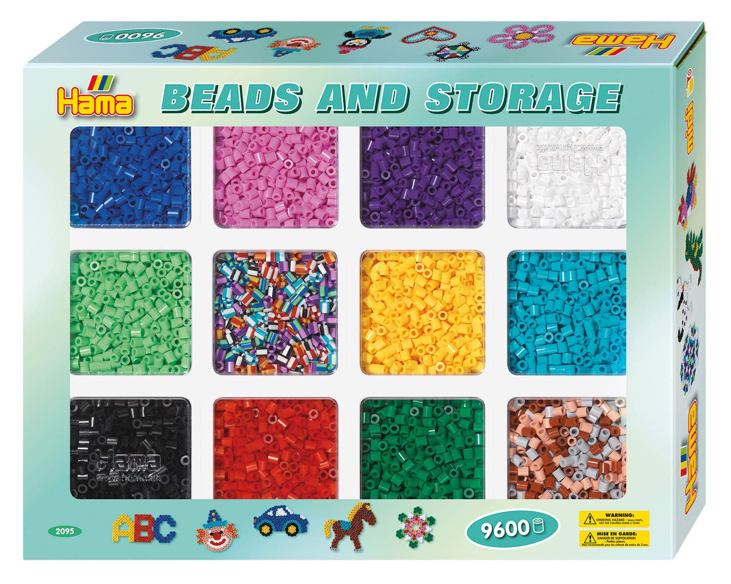 Hama 9,600 Bead Refill Set with Storage Tray — image 1