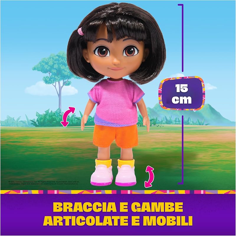 , L'Esploratrice, Bambola Da 15,2 Cm Con Abiti, Zainetto e Personaggio