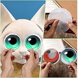 DIVINA VITAE 10x White Fursuit Eye Mesh 30x20cm Plastic PVC 0.5mm Therian view 4