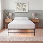 Zinus Rumi Heavy Duty Metal Platform Bed Frame, RGB LED Lights, Twin | 1800 lbs Capacity, Reinforced Steel Construction, Mood Setting LED Lights, Underbed Storage Space, No Box Spring Needed