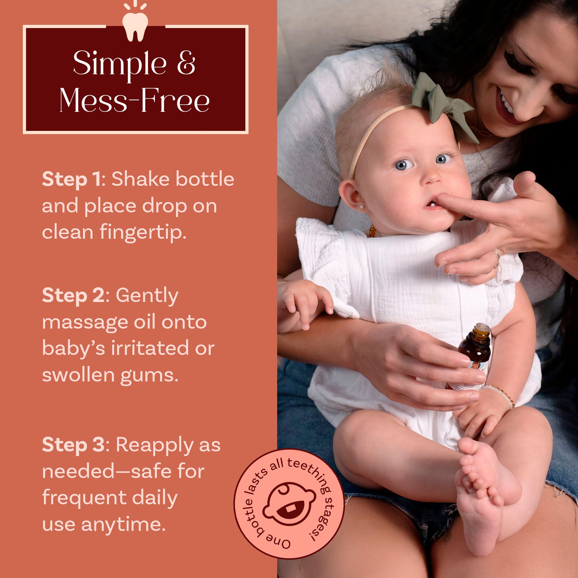 Punkin Butt Teething Oil for Babies, Amber Glass Bottle with Dropper, Natural Teething Relief for Babies, Herbal Infusion with Chamomile, Clove & Peppermint, Daily Use, 1oz