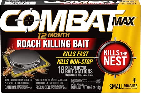 Combat roach - 12 month active ingredient: fipronil (0.05%) (cas no. 120068-37-3). other ingredients: (99.95%). (023400972180)