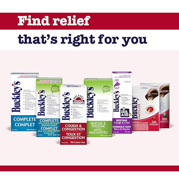 BUCKLEY COMPLETE MUCUS RELIEF 250ML SIZE