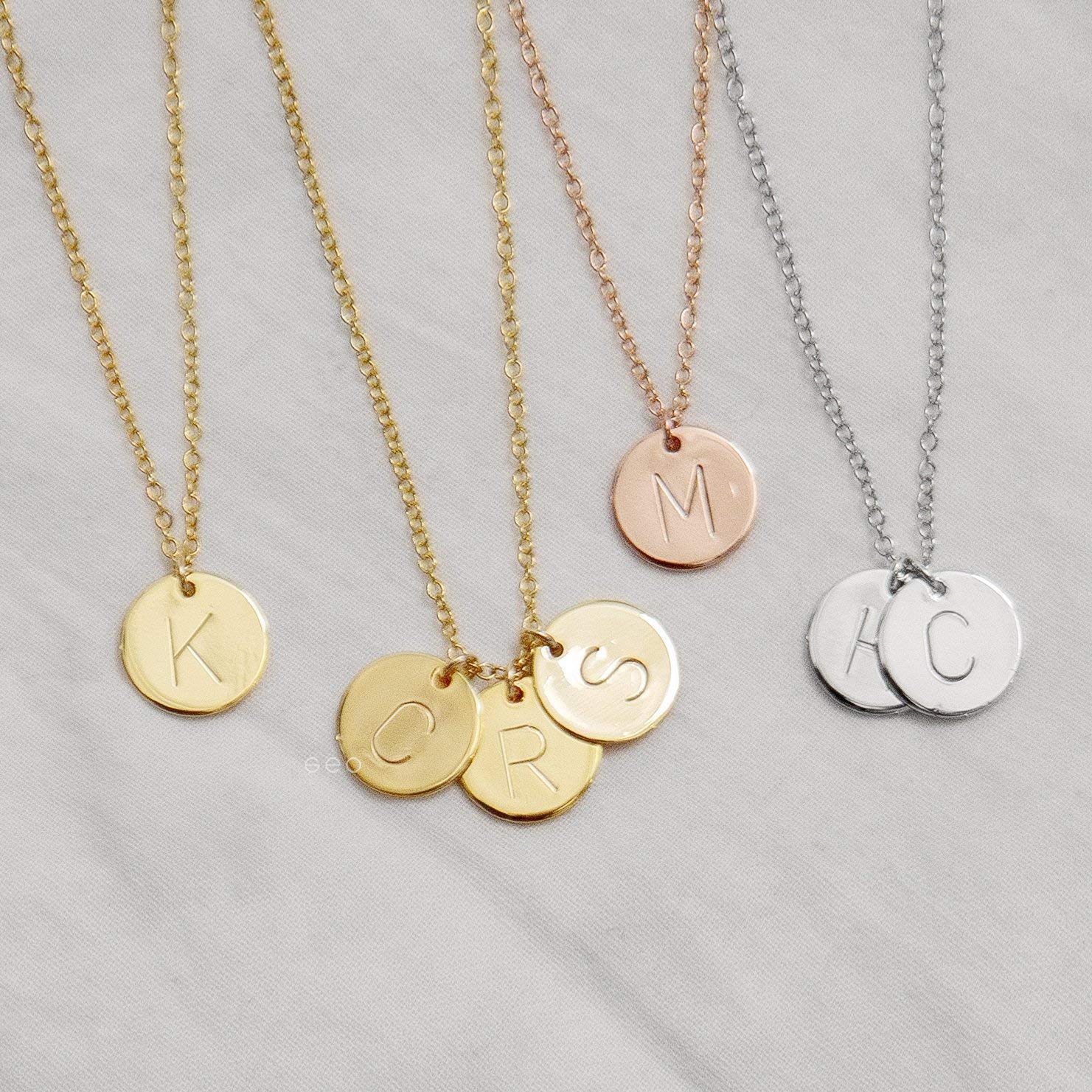 mothers initial necklace