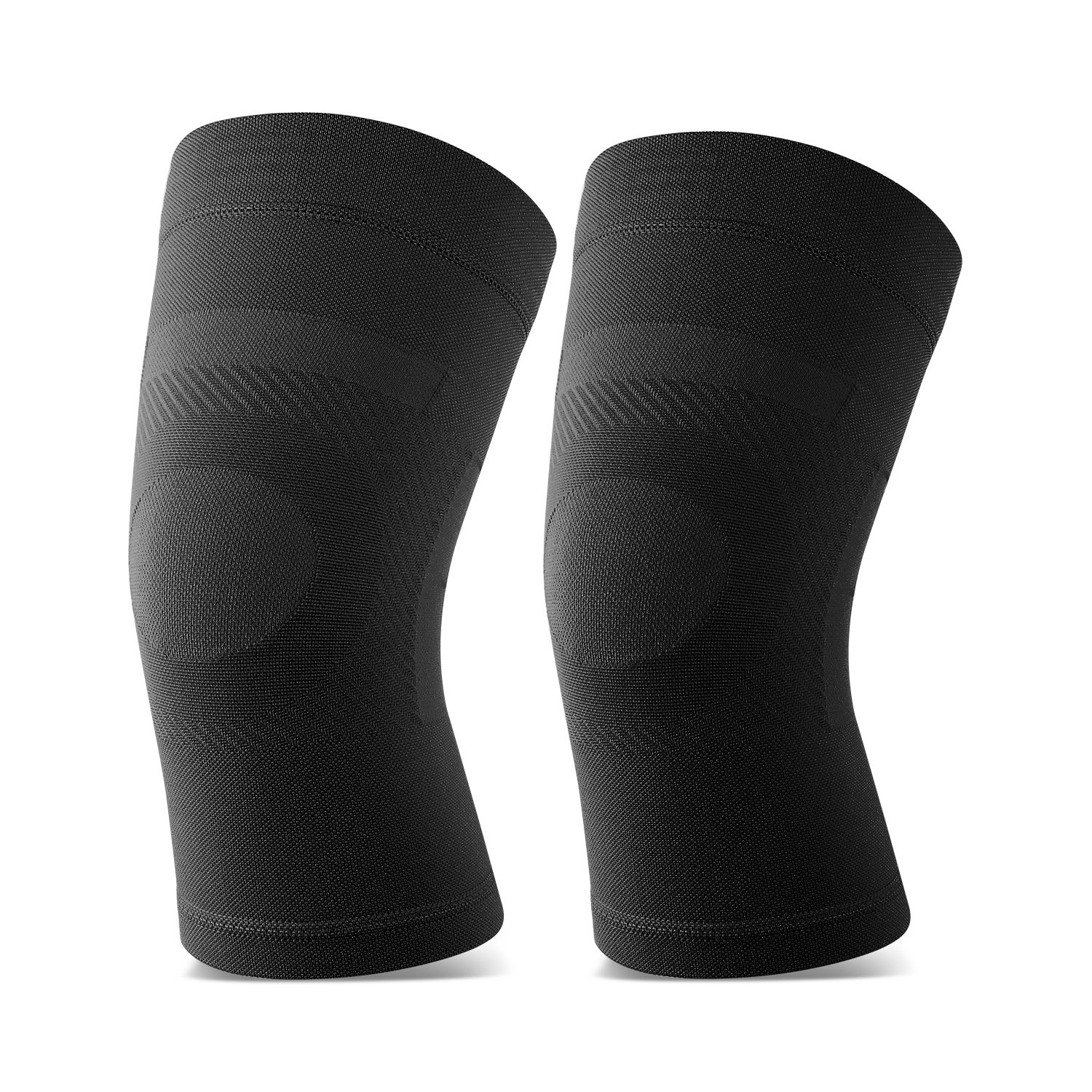 Knee Sleeves, 1 Pair, Could Be Worn Under Pants, Lightweight Knee Compression Sleeves for Men Women, Knee Brace Support for Joint Pain Relief, Arthritis, ACL, MCL, Sports, Injury Recovery, Black M