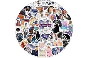 LHST 60Pcs Acotar Merchandise Stickers Pack, Book Graphic Vinyl Waterproof Sticker Book Bookish Decals for Water Bottle,Laptop,Phone,Skateboard,Scrapbooking,Bumper Gifts for Kids Teens Adults for Party