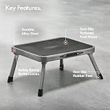 VonHaus Folding Step Stool Anti Slip Heavy Duty Portable 150kg view 3