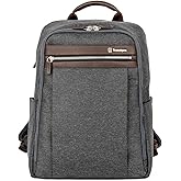 Travelpro Platinum Elite Slim Laptop Travel Backpack, Fits up to 16 Inch Laptop, Business, Water Resistant, Men and Women, Vintage Grey