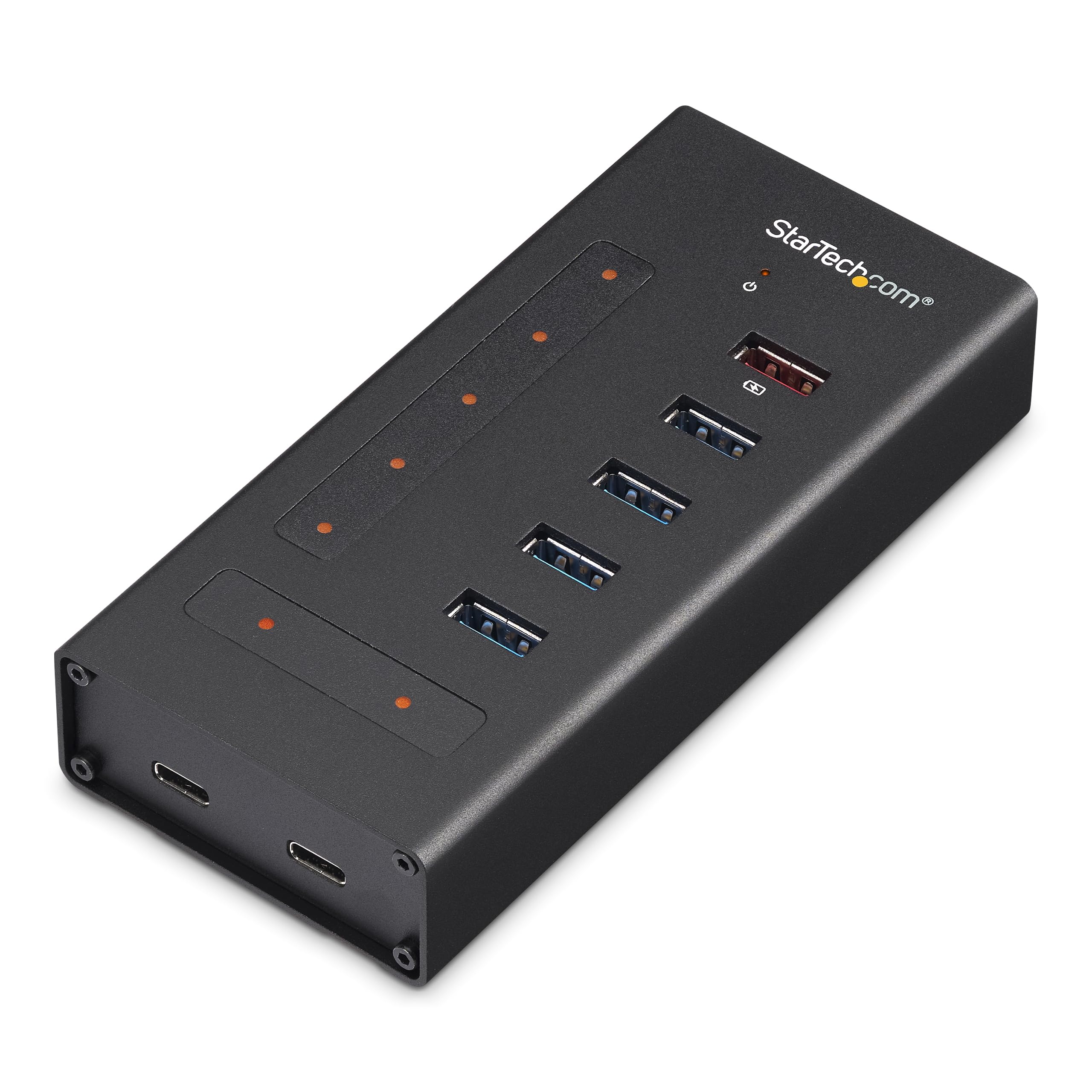 StarTech.com 7 Port USB C Hub - USB Type-C to 2x USB-C/5x USB-A - Commercial Metal USB 3.0 - SuperSpeed USB 3.0 (5Gbps) - BC 1.2 Fast Charge - 5 x usb-a, 2 x usb-c (HB30C5A2CST)