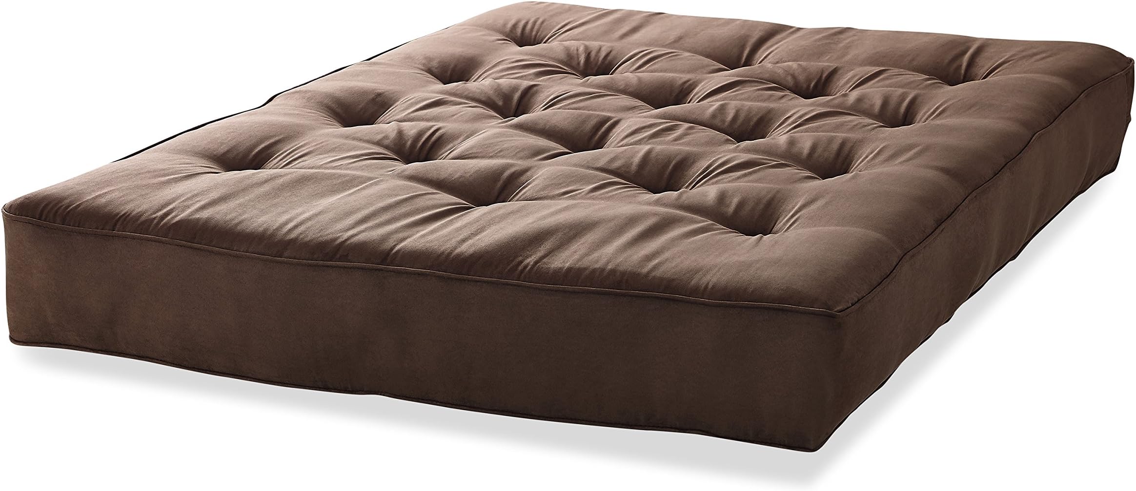 Sofas 2 Go 6" Innerspring Futon Mattress Queen Chocolate