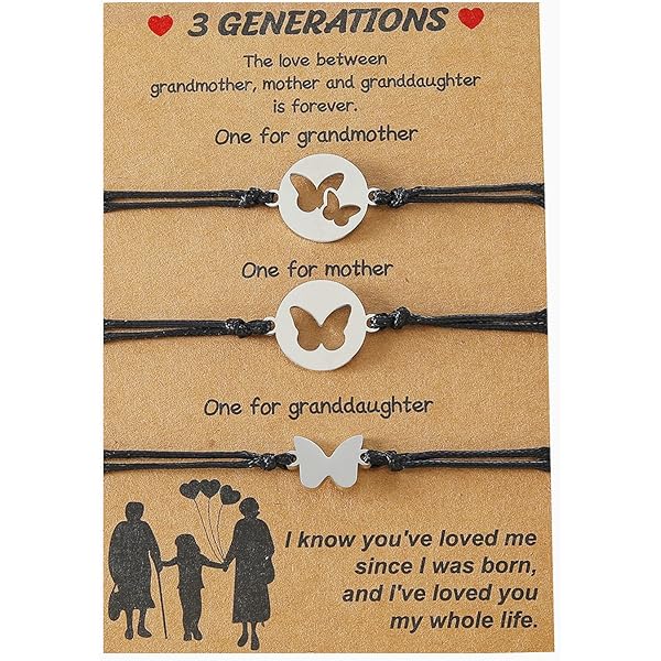 Love Between Grandmother And Granddaughter Necklaces Double Heart Family Jewelry Necklace Pendants Circle Necklace Jewelry