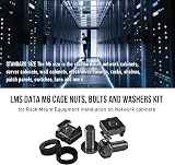LMS Data M6 Cage Nuts Screws and Washers PACK 50 Sets Black view 5