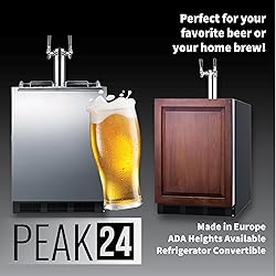 Summit 24" Undercounter Kegerator, Dual Tap