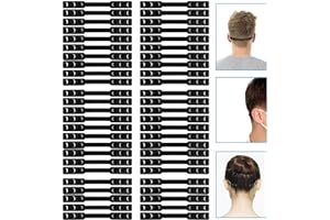 AQUARIUM CHOICE 50 Packs Adjustable mask Strap Saver Extenders mask Strap Extender Holder,Comfortable mask Extension Hook Band Clip,mask Extenders/mask Strap Savers for avoiding Ear Paining