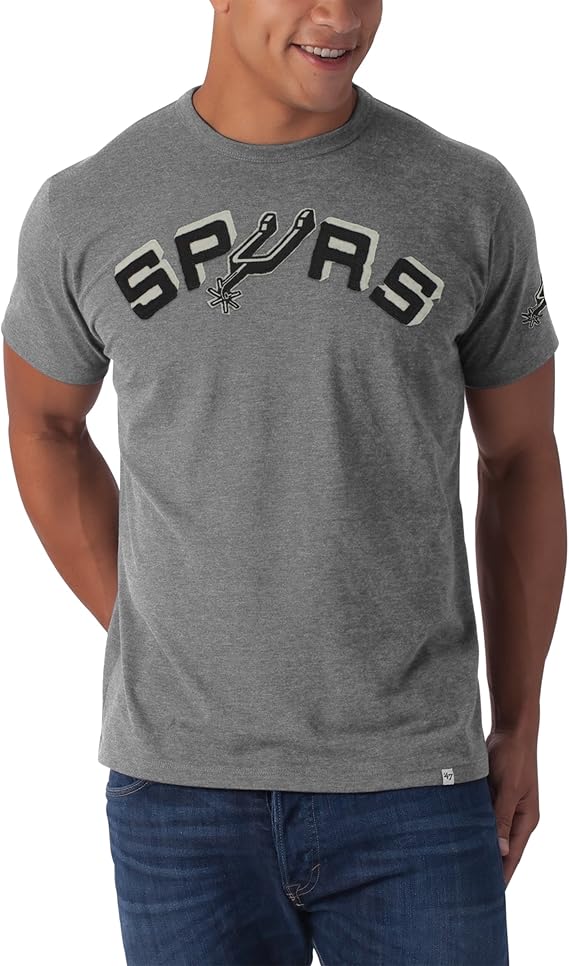 NBA San Antonio Spurs Fieldhouse Basic Tee, XLarge, Slate