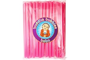 PINK 8" Boba Bubble Tea Straws by Buddha Bubbles Boba 50 Count