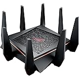 ASUS ROG AC5300 WiFi Tri-band Gigabit Wireless Router with 4x4 MU-MIMO, 8x LAN Ports, AiProtection Network Security and WTFast Game Accelerator, AiMesh Whole Home WiFi System Compatible (GT-AC5300)