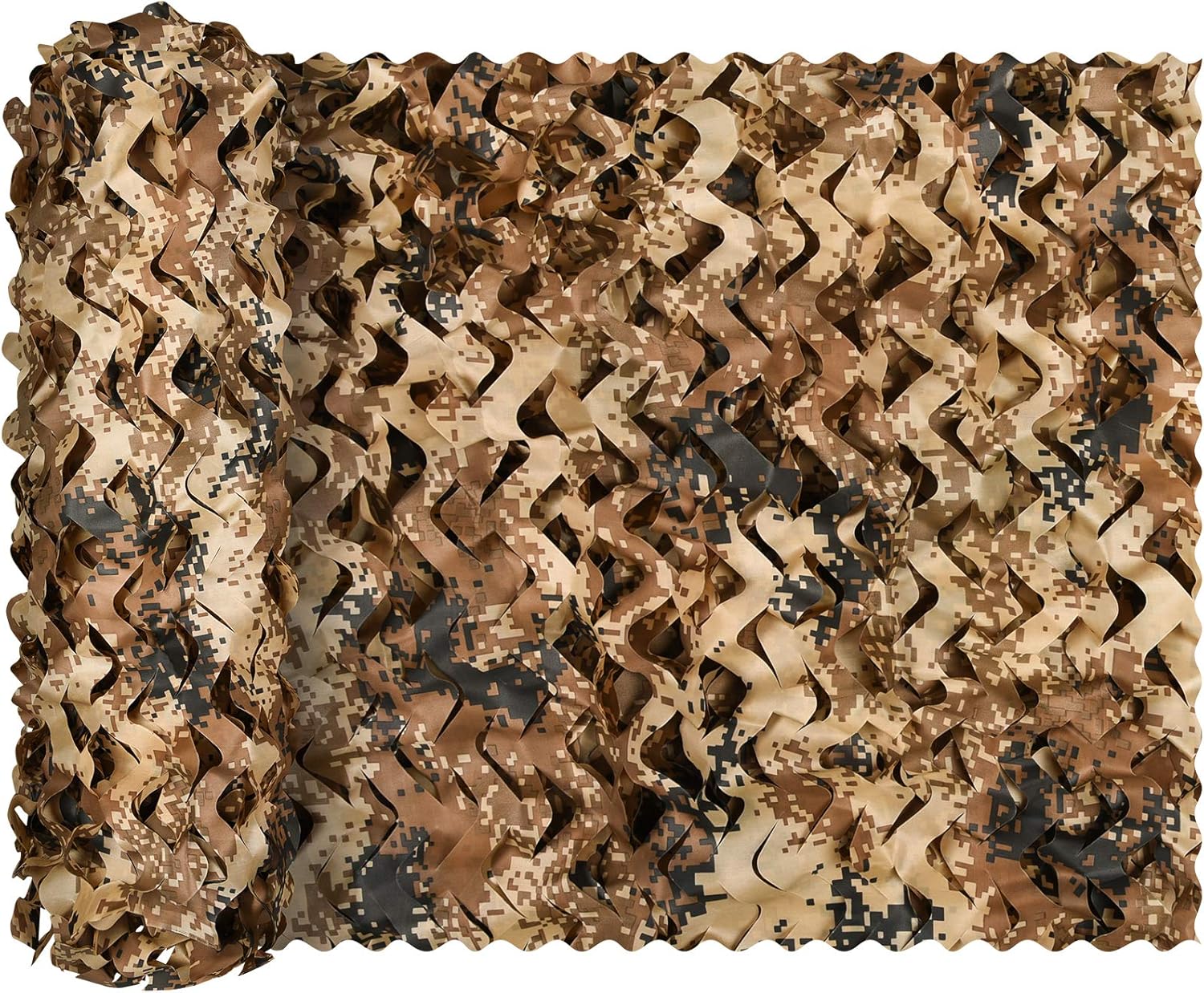 Fousam Camouflage Netting, Military Tactical Camo Net Lightweight Mesh Bulk Roll Hunting Blinds for Hunting Camping Sunshade Decorations