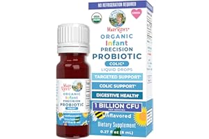 MaryRuth Organics Baby Probiotic Drops | Liquid Precision Probiotics for Digestive Health | Colic Calm | Occasional Colic Baby Relief | USDA Organic | Vegan | Baby Essentials| 30 Servings