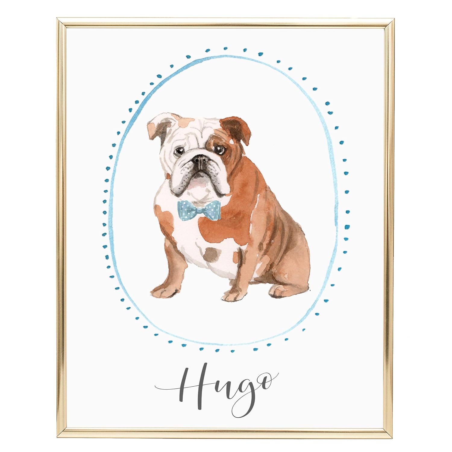 English Bulldog Gifts for Women, Name of Your Choice, Dog Lovers Gifts