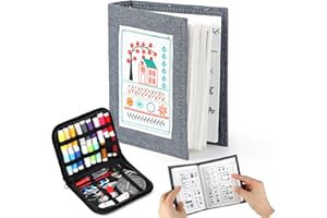 2026 New Embroidery Stitch Guide Book Kit, Portable Stitch Sampler with Complete Tools & Tutorial, Perfect for Beginners and 