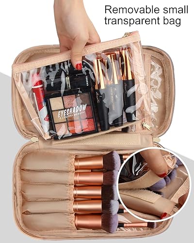 Relavel Professional Cosmetic Pouch, Makeup Brush Organizer