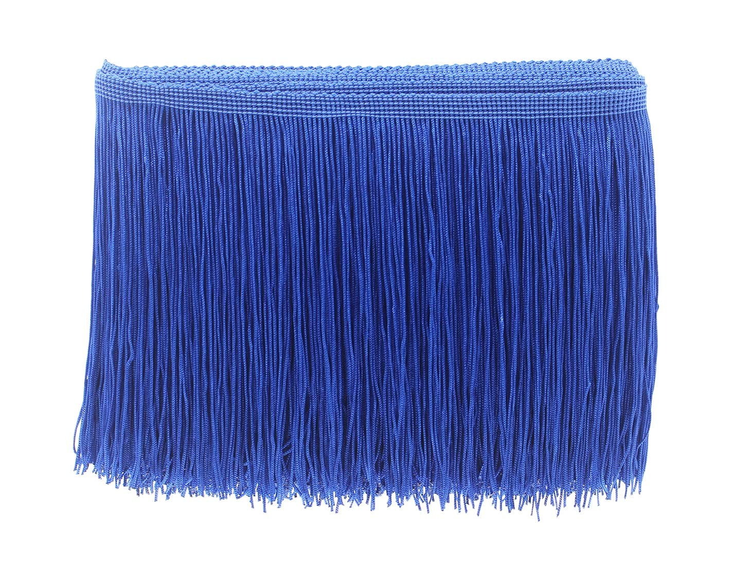 Yalulu 10 Metres Length 15 cm Width Tassel Silky Fringe Cut Fringe Trim Costume Tassel Trimming Garment Apparel Lace Trim Sewing Accessories (Blue)